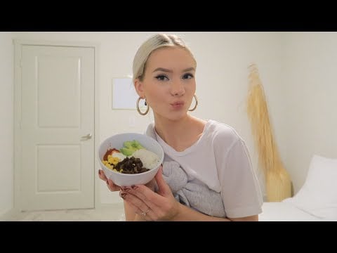ASMR Eating Beef Rice Bowl (mouth sounds)
