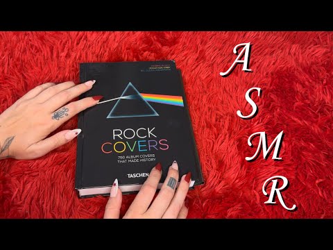 ASMR Rock Covers 🖤 | book tracing + flip through 📖