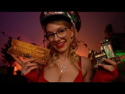 ASMR North Pole Santa Express • Cozy Christmas Train Ride for Sleep 🚂✨