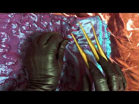LEATHER GLOVES 🫱 TAPPING & FABRIC [[ASMR]]