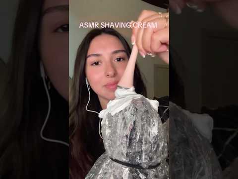 ASMR shaving cream ༄ #asmr #tingles #asmrsounds