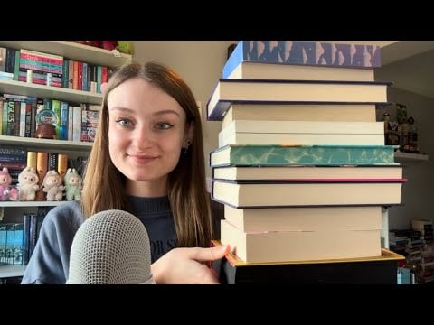 ASMR Book Unhaul (book triggers and close whispers) 