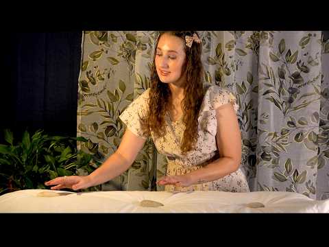asmr 💙 hot stone massage with infused stones 🫧 soft spoken spa roleplay