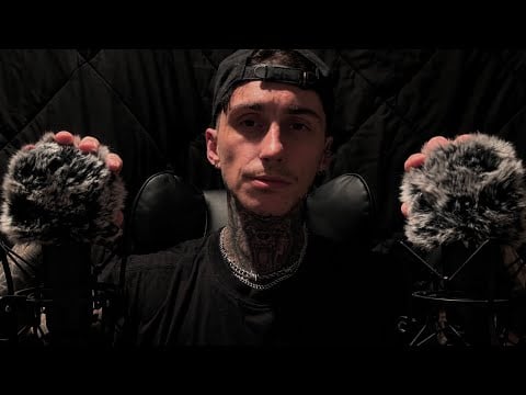 ASMR Fuzzy Mic Scratching & Gentle Whispers