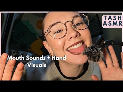 ASMR Mouth Sounds + Hand Movements For Sleep