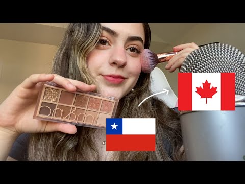 asmr storytime de como me mude a canada! + haciendo mi maquillaje