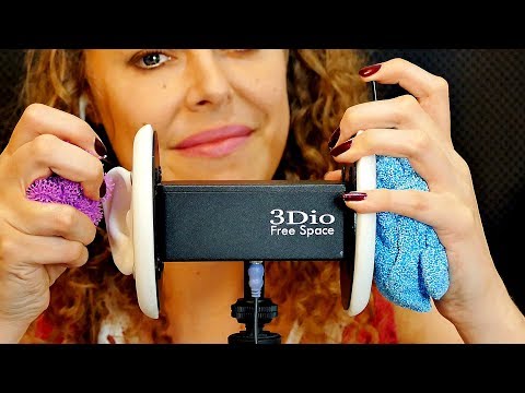 ASMR Ear Cleaning Sounds, Floam, Bunchems, Mascara Wands, Playdough Binaural 3Dio