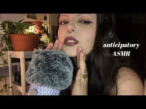 Anticipatory Fluffy Mic ASMR w/ Hand Sounds | Mic Touching/Rubbing, Mouth Sounds, Whispering, etc.