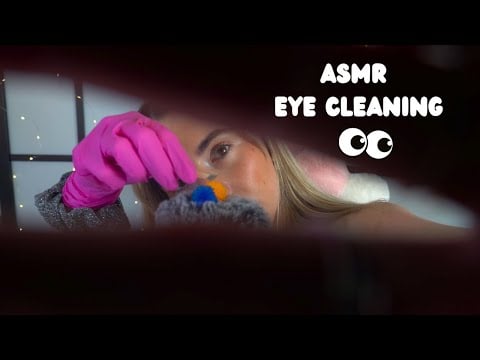 ASMR eye cleaning/removing random objects 👀💤 (inaudible whispering, mouth sounds, intense eye clean)