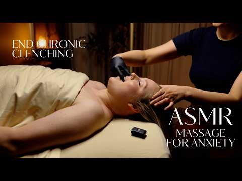 Releasing Her Jaw 😴 ASMR Real Time Massage Video to Sleep To [No Talking] [With and Without Music]