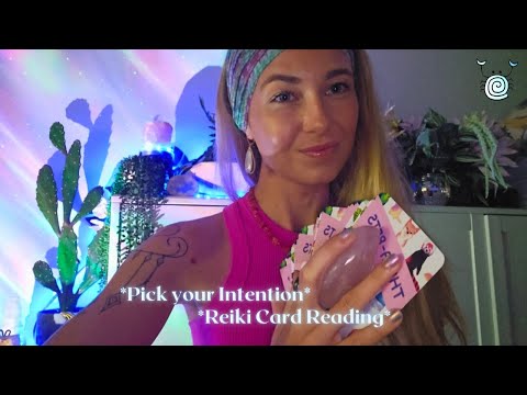 [Reiki ASMR] ~ 🔮setting your intentions intuitively🔮 | card reading | affirmation based healing