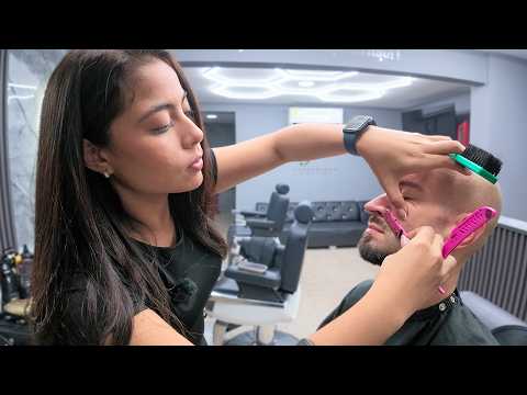 PRO BARBER Angelica Gives Me The Works [Shave / Trim / Cleanse] – Cartagena 🇨🇴