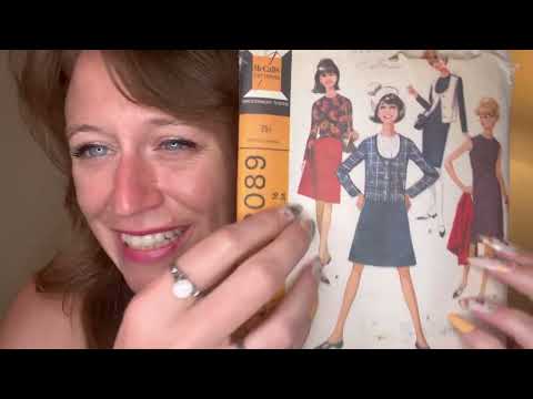 ASMR Vintage Sewing Patterns Whisper