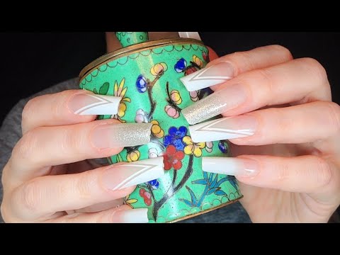 ASMR Aggressive Scratching and Tapping On Random Items | No Talking After Intro | Long Nails