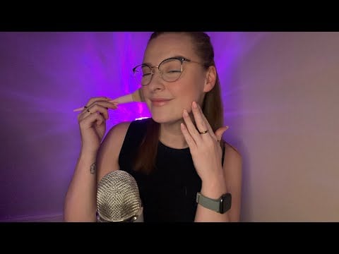 ASMR on Myself 💆‍♀️ Hair Brushing, Skin Brushing & Gentle Touch for Sleep (Whispered Ramble) 