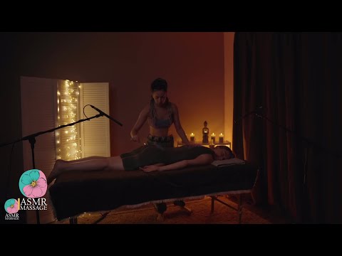 Glowing ASMR Massage on the Table by Anna