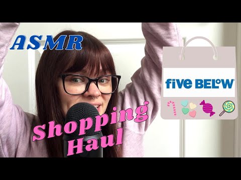 ASMR 🍬 CANDY HAUL!  🍭 Five Below Shopping Haul! crinkle tapping unboxing plastic satisfying sounds