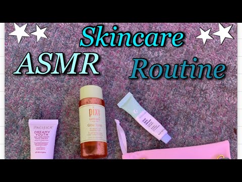 ASMR skincare routine