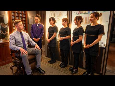 💈(ASMR) $1,000 VIP Barber Service in Tokyo… With 5 Experts Serving 1 Client