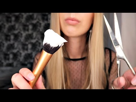 ASMR Relaxing Men's Shave & Hair Cut Role play ✂️ No talking (Layered sounds)