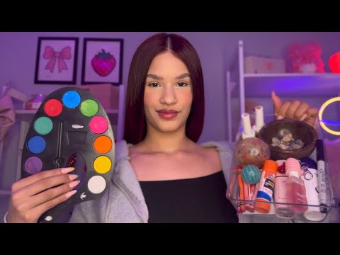 ASMR Te maquillo con objetos que no son maquillaje