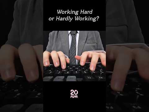 WORKING HARD vs HARDLY WORKING 😌🎧ASMR