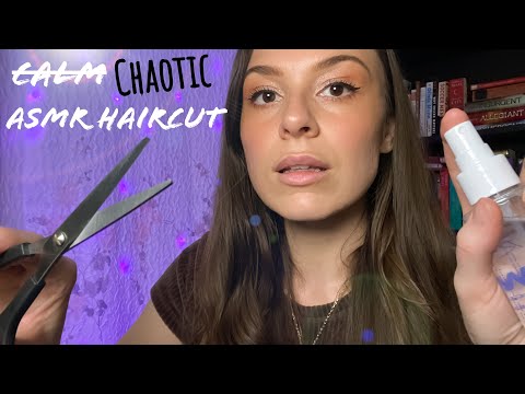 ASMR | Fast & Chaotic Haircut Roleplay 💇‍♀️ | TRIGGERS: Scissor Sounds, Hair Brushing & Combing