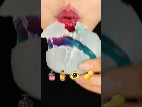 ASMR JELLY BOTTLE, WAX CANDY, CANDIED SUGAR FONDANT, ICE
