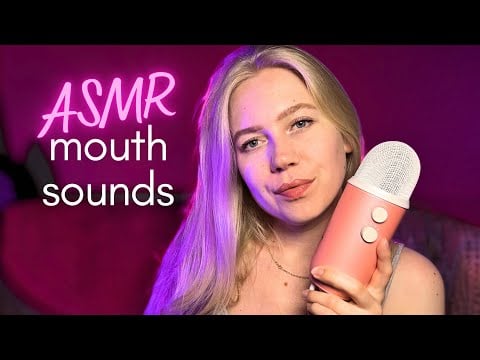 ASMR 🎧 mouth sounds 1 hour | 🍦🎨 🥄💋 | #asmr #asmrminuha