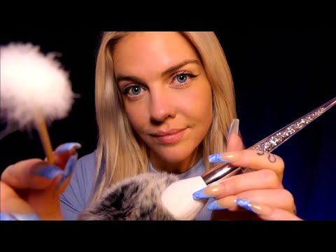 ASMR | inaudible et brushing sur ton visage pour t’endormir 💙