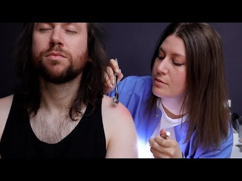 Exam for Shoulder Pain - Real Person Medical ASMR | Holistic Exam, Sensory Testing, Point Therapy