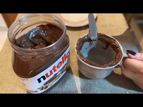 ASMR: FAZENDO CHOCOLATE QUENTE CREMOSO COM NUTELLA E CHOCOLATE AMARGO