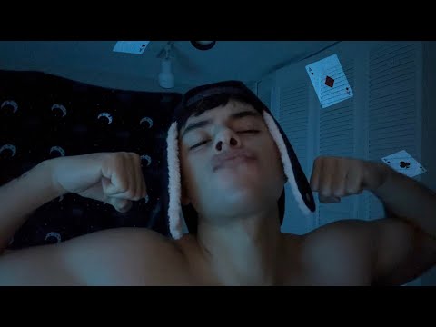 ASMR spit painting and mouth sounds