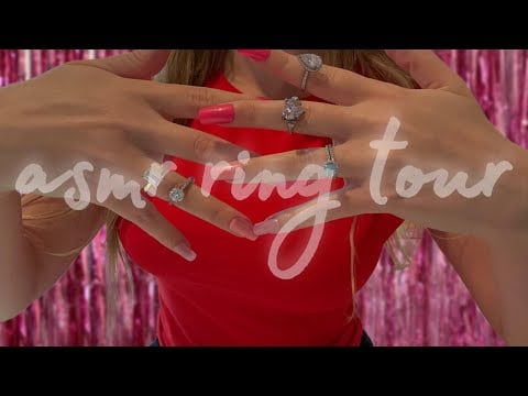ASMR Shiny Ring Collection (+ Soothing Hand Movements) 💍🫶🏼