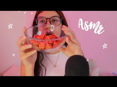 ASMR con palomitas de sandia + historia paranormal 🍿🍉