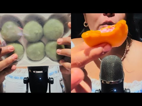💦ASMR EN ESPAÑOL | COMIENDO MOCHIES DE PISTACHOOOO🥵