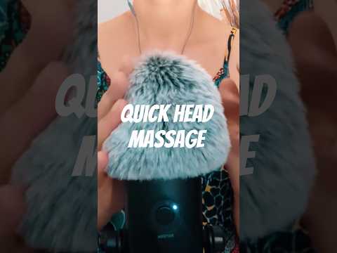 Quick head massage break #tingles #fluffymic #relax