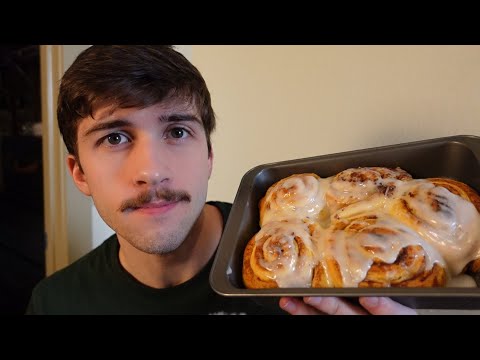 ASMR Baking JUMBO Texas Cinnamon Rolls
