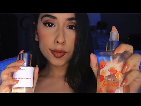 ASMR Tascam Perfume Collection & Unboxing (Glass Tapping, Review, Soft Spoken)