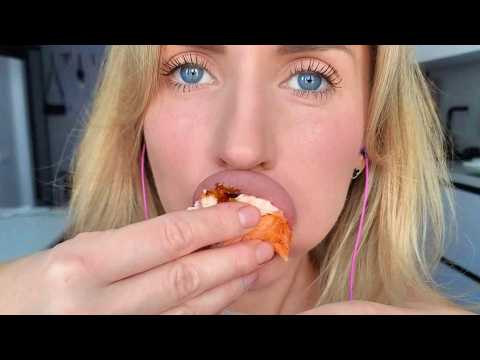 ASMR Extreme Close Up Sushi Eating 🍣 No Talking