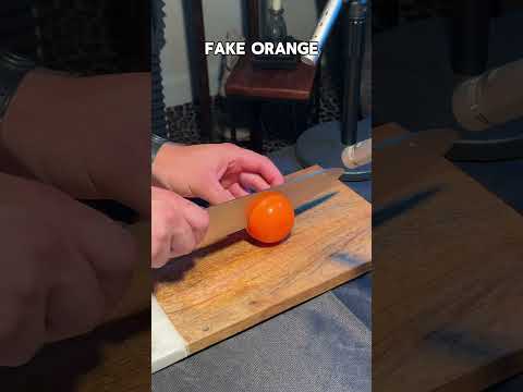 Real va fake fruit cutting #asmr