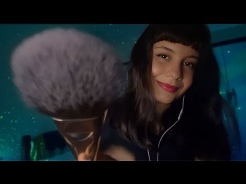 ASMR Arrepios Reais 💤 Sons de Pincel no Microfone & Pincel na Tela (Tingles Profundos)