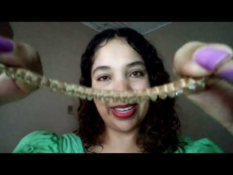 ASMR penteados Relaxantes no seu cabelo: pente, clips, tictac, presilhas, xuxas, fixador +