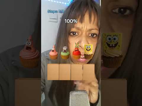 ASMR A ORDEM CORRETA DOS CUPCAKE #shortsvideo
