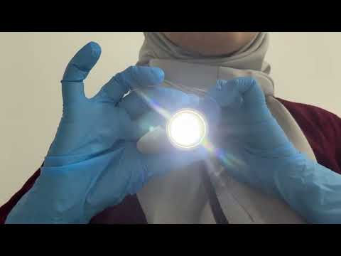 ASMR | Nonsense Eye Test Exam (follow instructions, stapler sounds)