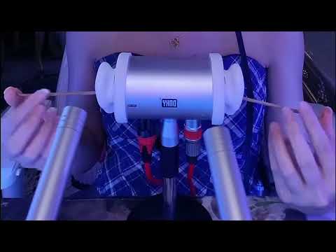 Sleep Now: ASMR with Goose Feather, Cotton Swabs, Puff & Heartbeat Mic Triggers / 2Hr (No Talking)