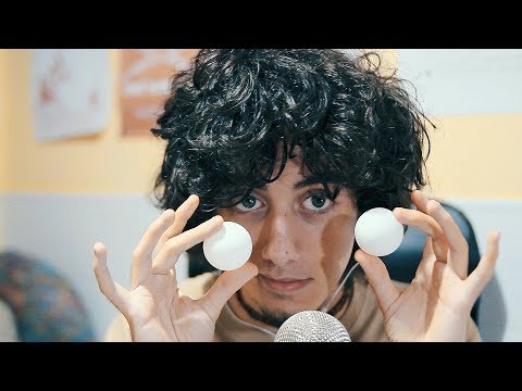 ASMR WITH LITTLE WHITE BALLS