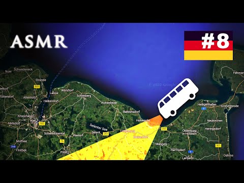 ASMR Google Maps Bus Ride #8 in Germany | 1 Hour