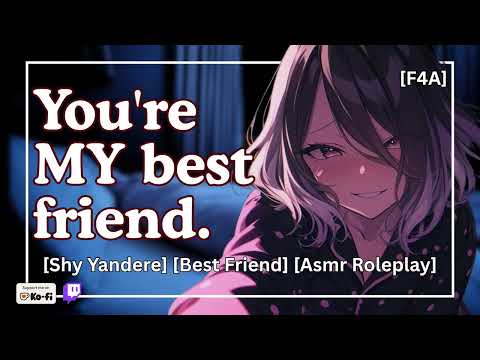 Your "Shy" Best Friend Ties You Up In Her Bedroom [yandere asmr roleplay] [forced cuddling] [rain]