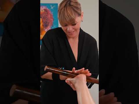 Fun bamboo foot massage for Daria #legmassage